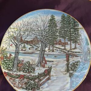 Flowers Inc Winter's Dream Collector Plate